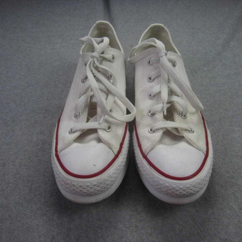 Converse All Star Shoes Youth 5.5 White Chuck Taylor‎ Low Top Canvas Sneakers